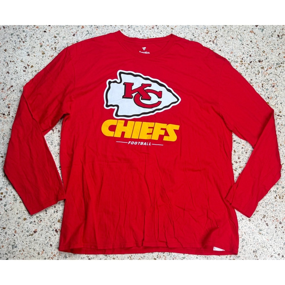 Fanatics NFL Kansas City Chiefs Men's Long Sleeve T-Shirt Size‎ 2XL